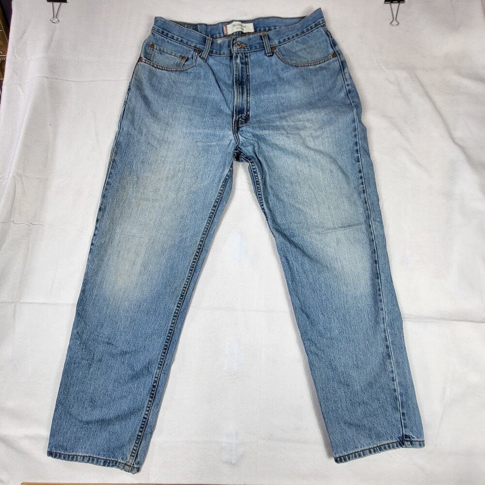 Levi Strauss Mens 550 Relaxed Fit Denim Blue Jeans Size 36 X 32 Preowned